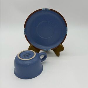 DANSK International Designs LTD. Mesa Blue Coffee Cup & Saucer Set KW/ Portugal